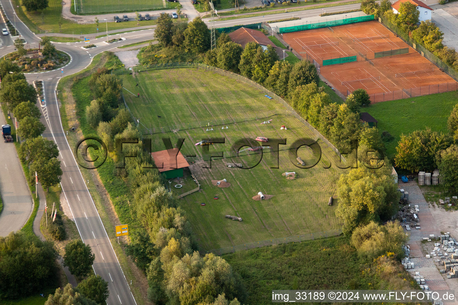 Vue aérienne de Endroit pour chien à Rohrbach dans le département Rhénanie-Palatinat, Allemagne