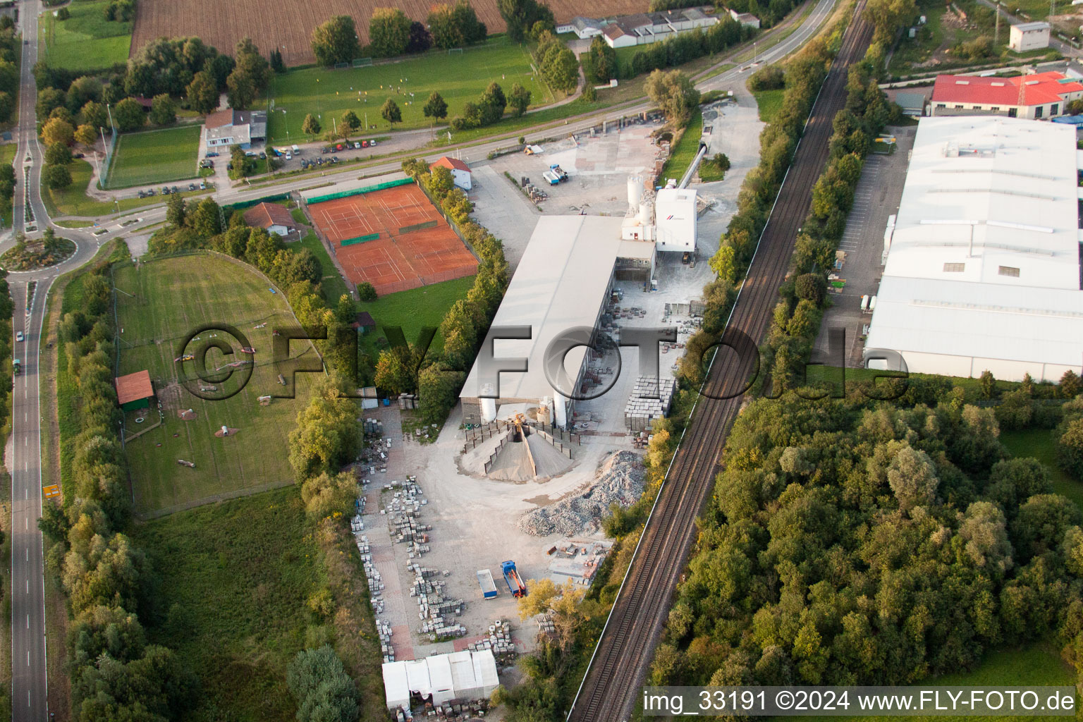 Vue oblique de Zone commerciale à Rohrbach dans le département Rhénanie-Palatinat, Allemagne