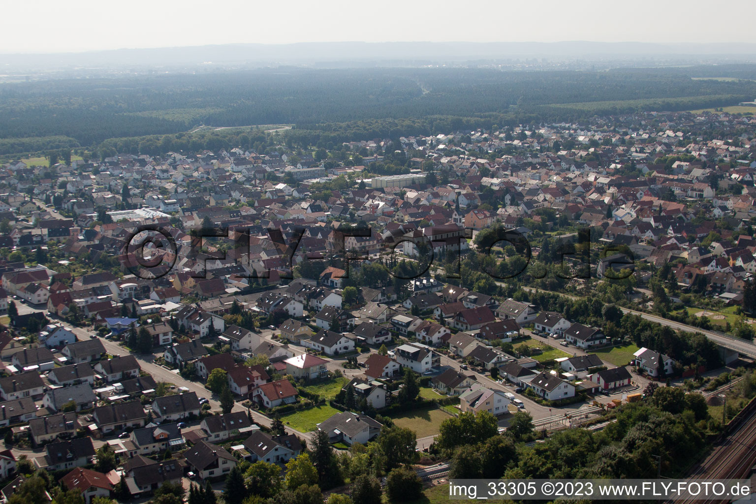 Image drone de Quartier Neudorf in Graben-Neudorf dans le département Bade-Wurtemberg, Allemagne