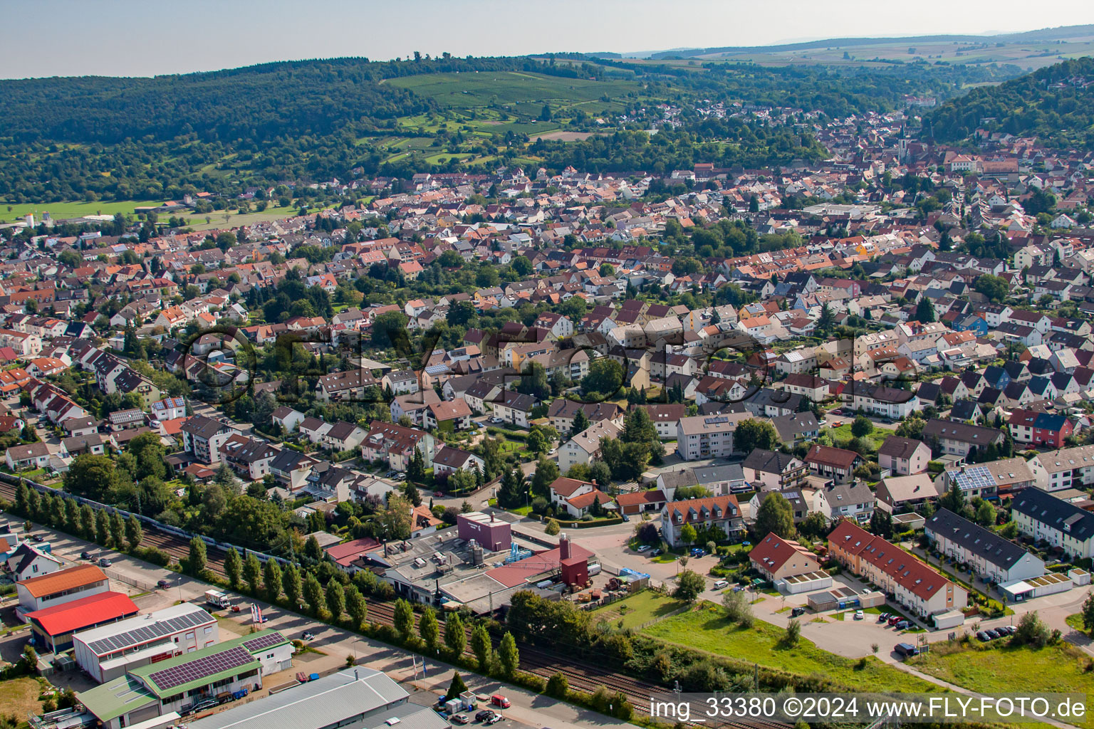 Photographie aérienne de Weingarten dans le département Bade-Wurtemberg, Allemagne