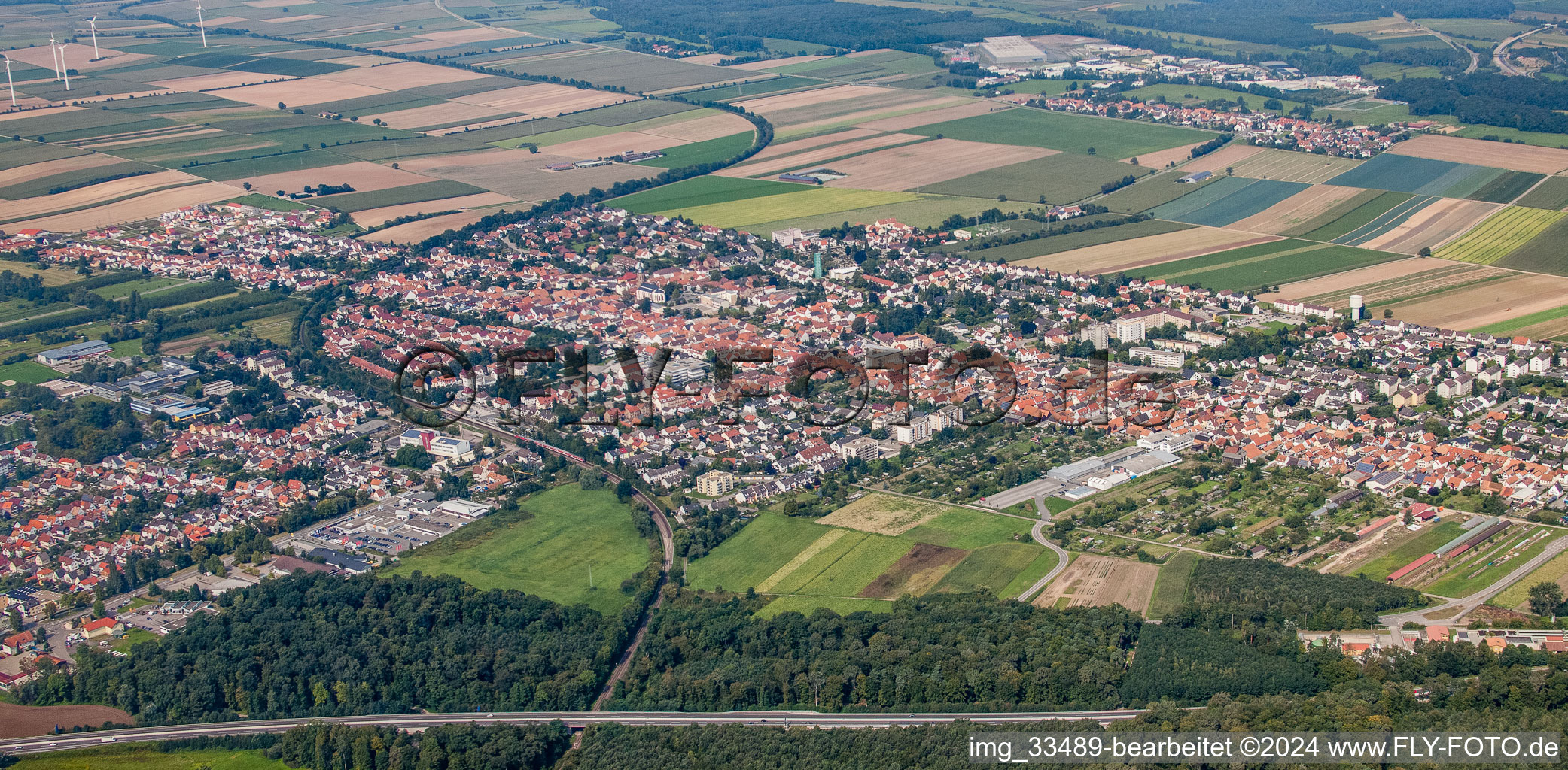 Photographie aérienne de Du sud-est à Kandel dans le département Rhénanie-Palatinat, Allemagne