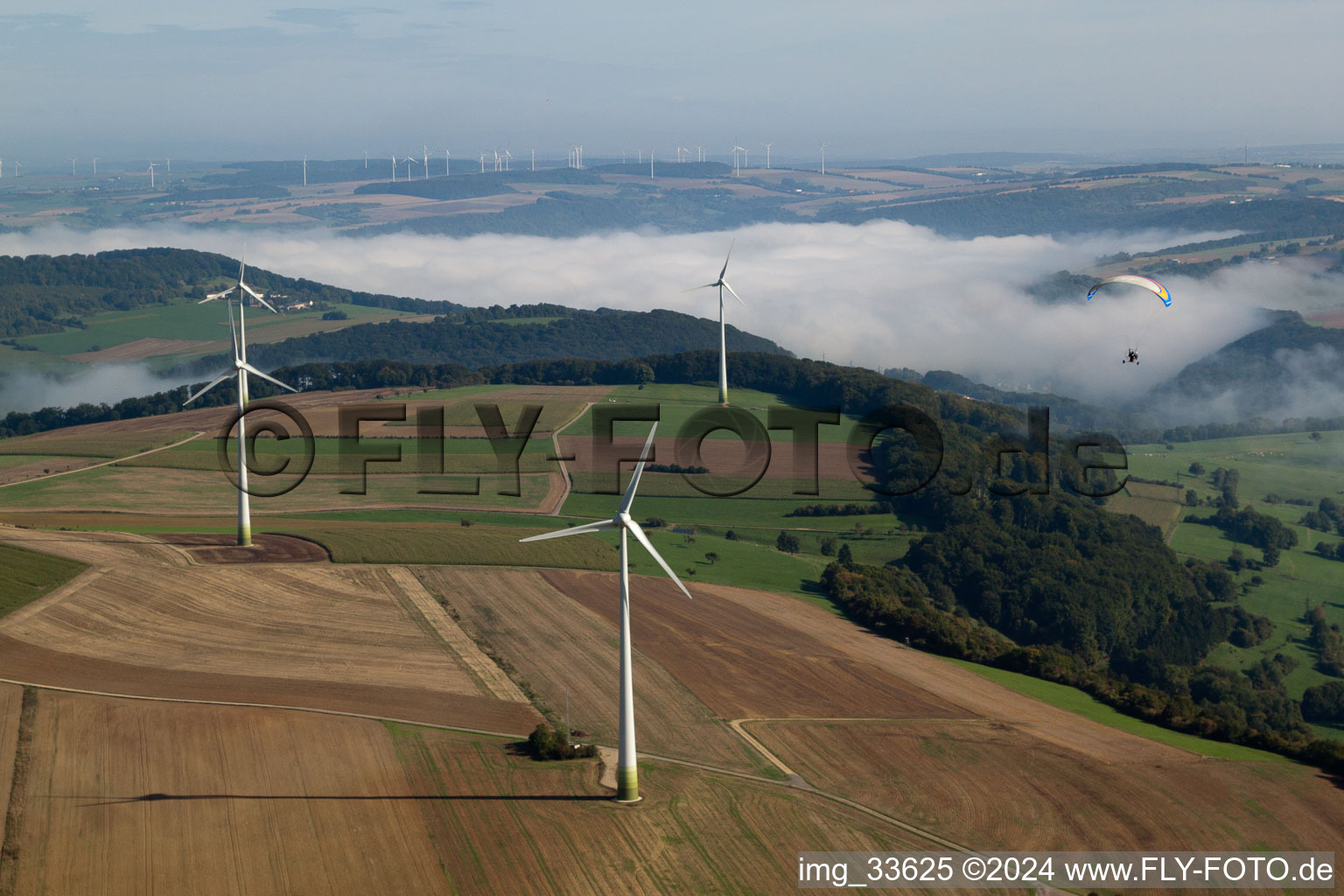 Vue aérienne de Givenich dans le département Greiwemacher, Luxembourg