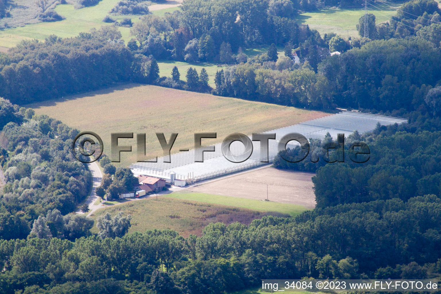 Vue aérienne de Crèche Klaus et Frank Mildenberger à le quartier Sondernheim in Germersheim dans le département Rhénanie-Palatinat, Allemagne