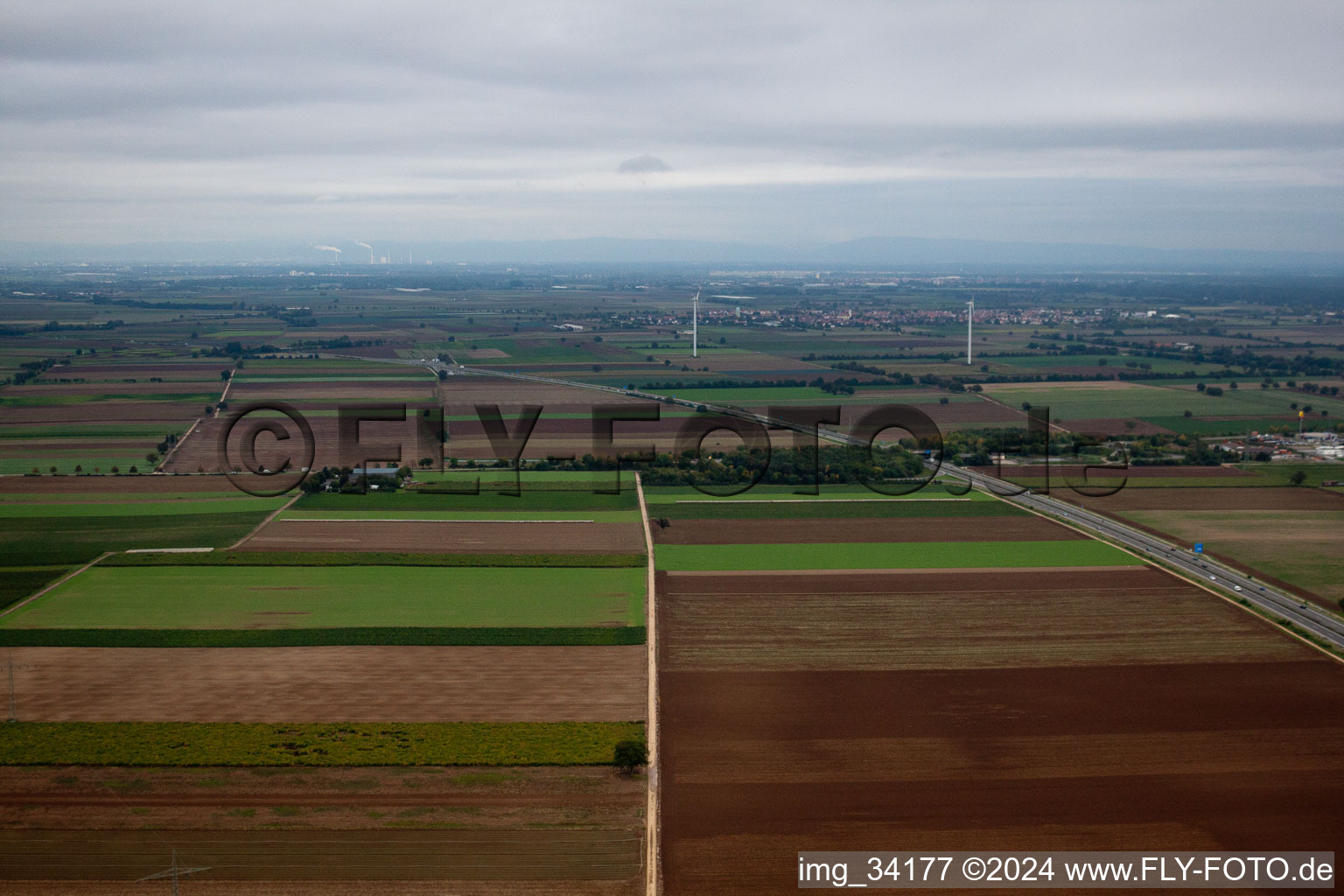 Vue aérienne de Quartier Assenheim in Hochdorf-Assenheim dans le département Rhénanie-Palatinat, Allemagne