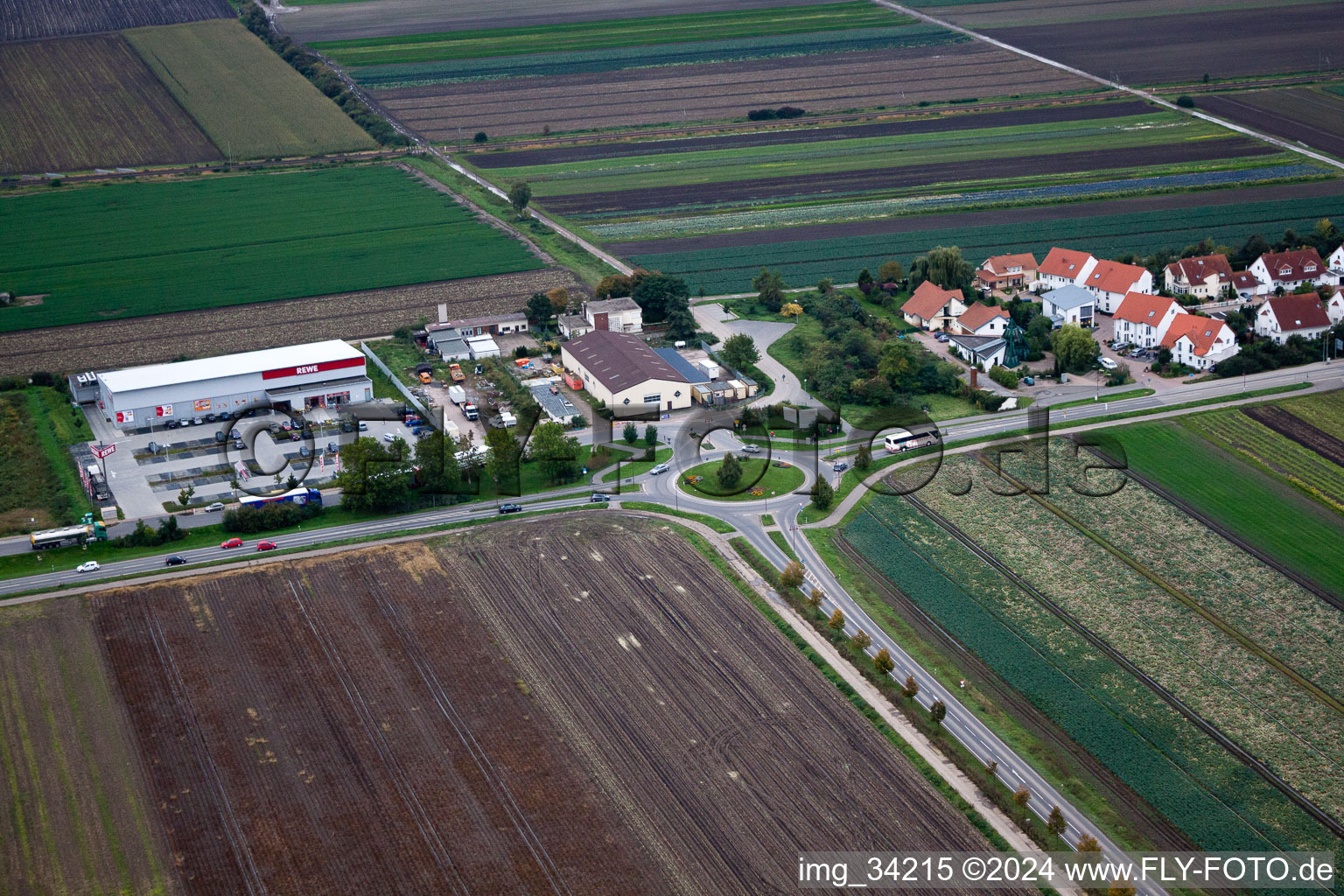 Maxdorf dans le département Rhénanie-Palatinat, Allemagne hors des airs