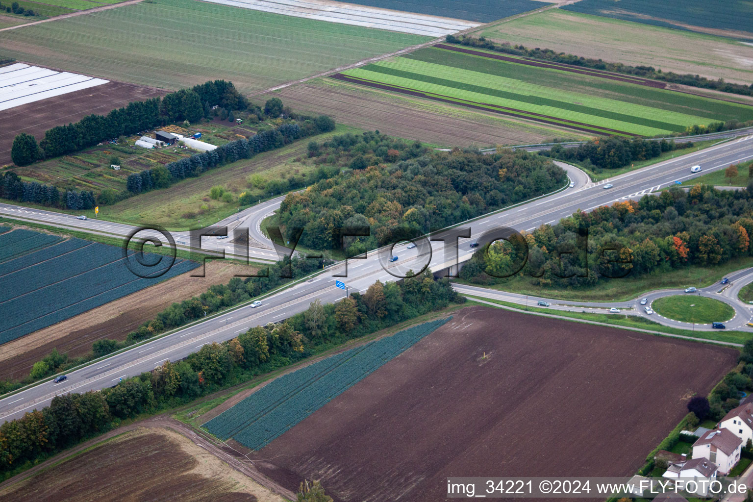 Image drone de Maxdorf dans le département Rhénanie-Palatinat, Allemagne