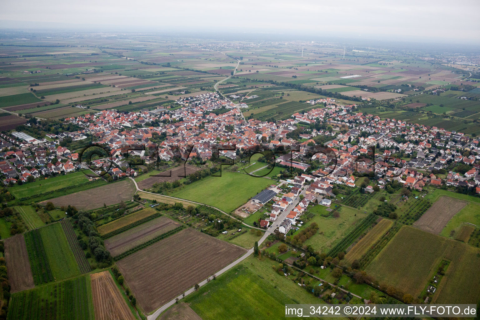 Enregistrement par drone de Meckenheim dans le département Rhénanie-Palatinat, Allemagne