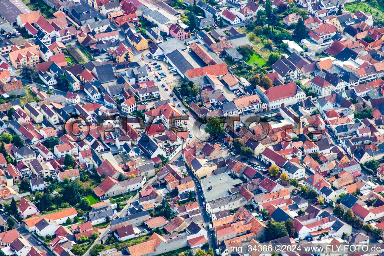 Weisenheim am Sand dans le département Rhénanie-Palatinat, Allemagne vue d'en haut