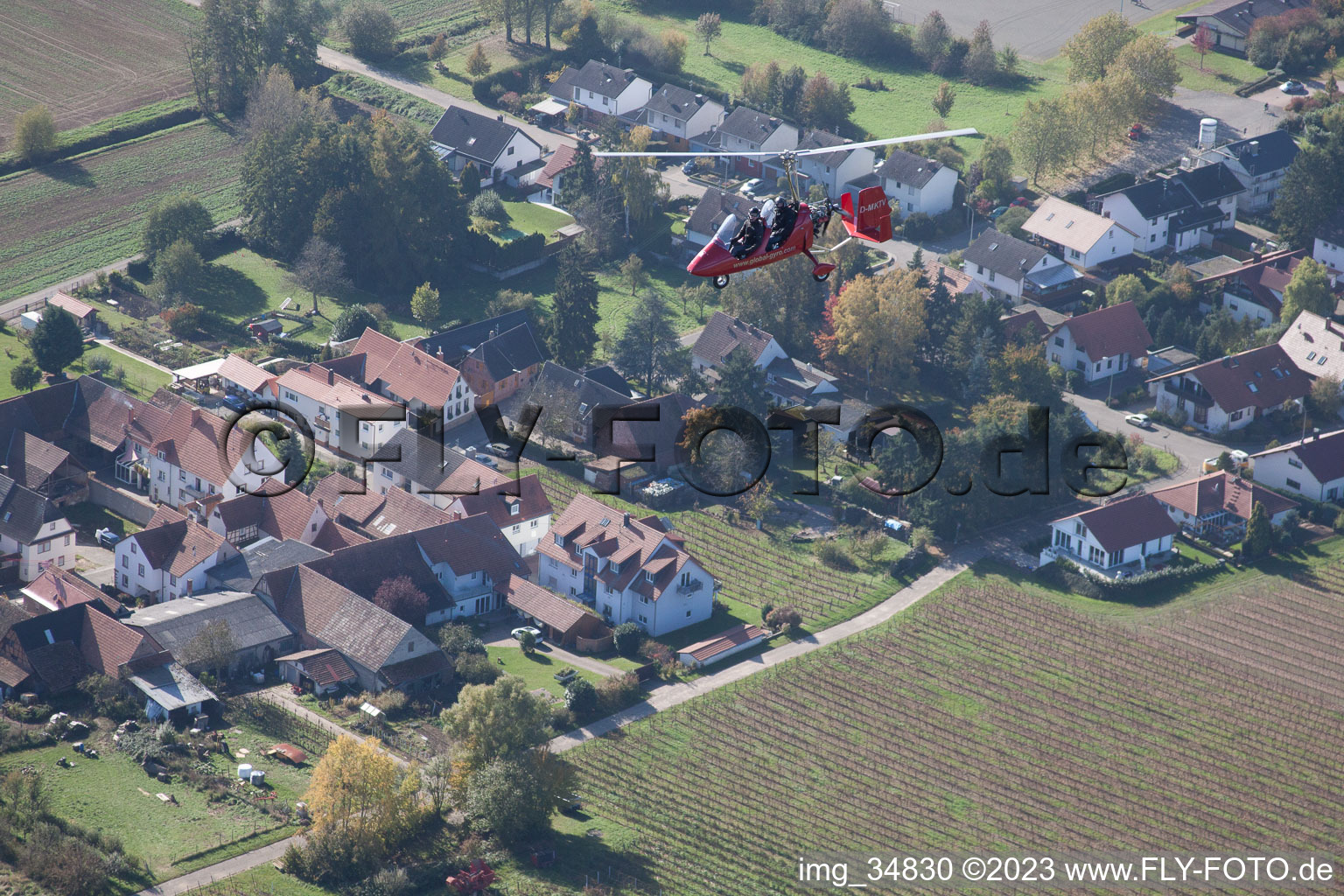 Image drone de Niederhorbach dans le département Rhénanie-Palatinat, Allemagne