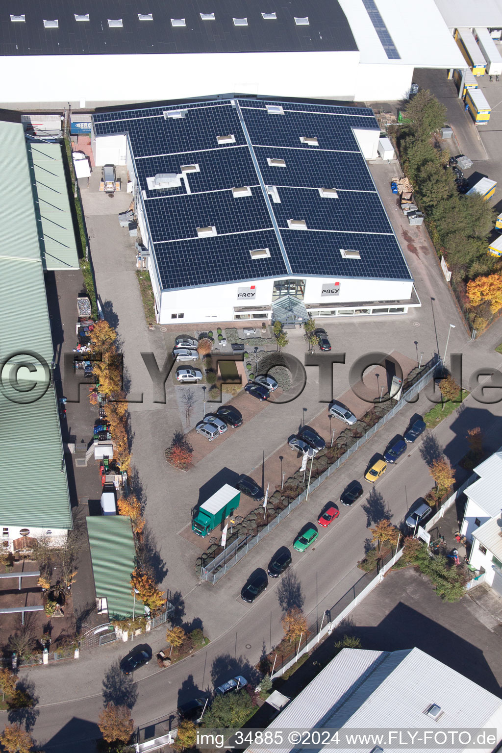 Photographie aérienne de Zone industrielle de Horst à le quartier Minderslachen in Kandel dans le département Rhénanie-Palatinat, Allemagne