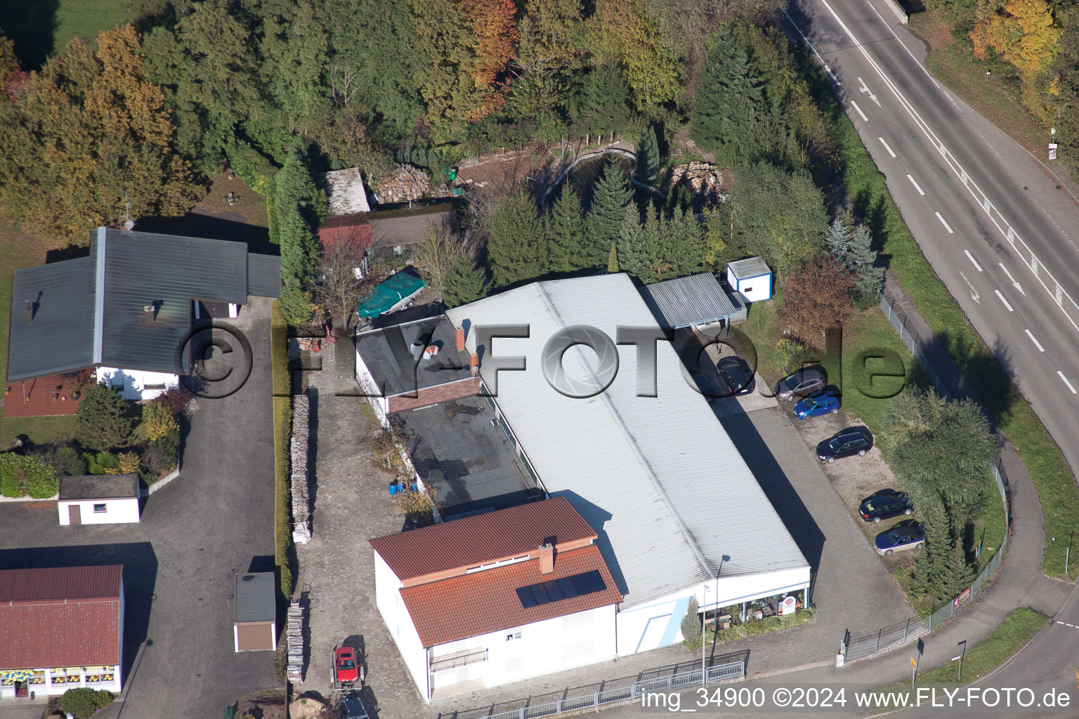 Enregistrement par drone de Zone industrielle de Horst à le quartier Minderslachen in Kandel dans le département Rhénanie-Palatinat, Allemagne