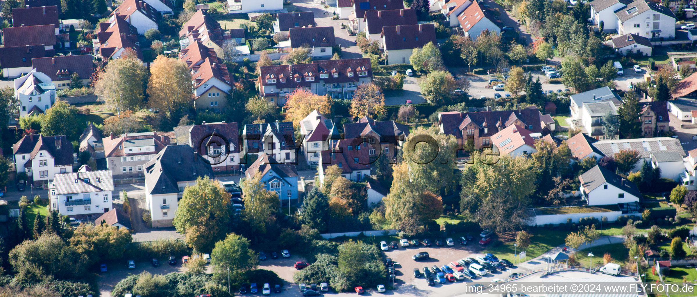 Bismarckstr à Kandel dans le département Rhénanie-Palatinat, Allemagne vue d'en haut