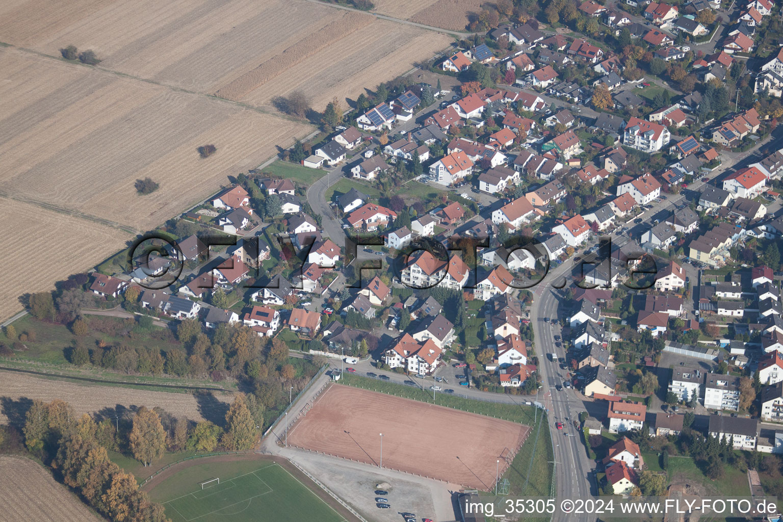 Image drone de Hagenbach dans le département Rhénanie-Palatinat, Allemagne