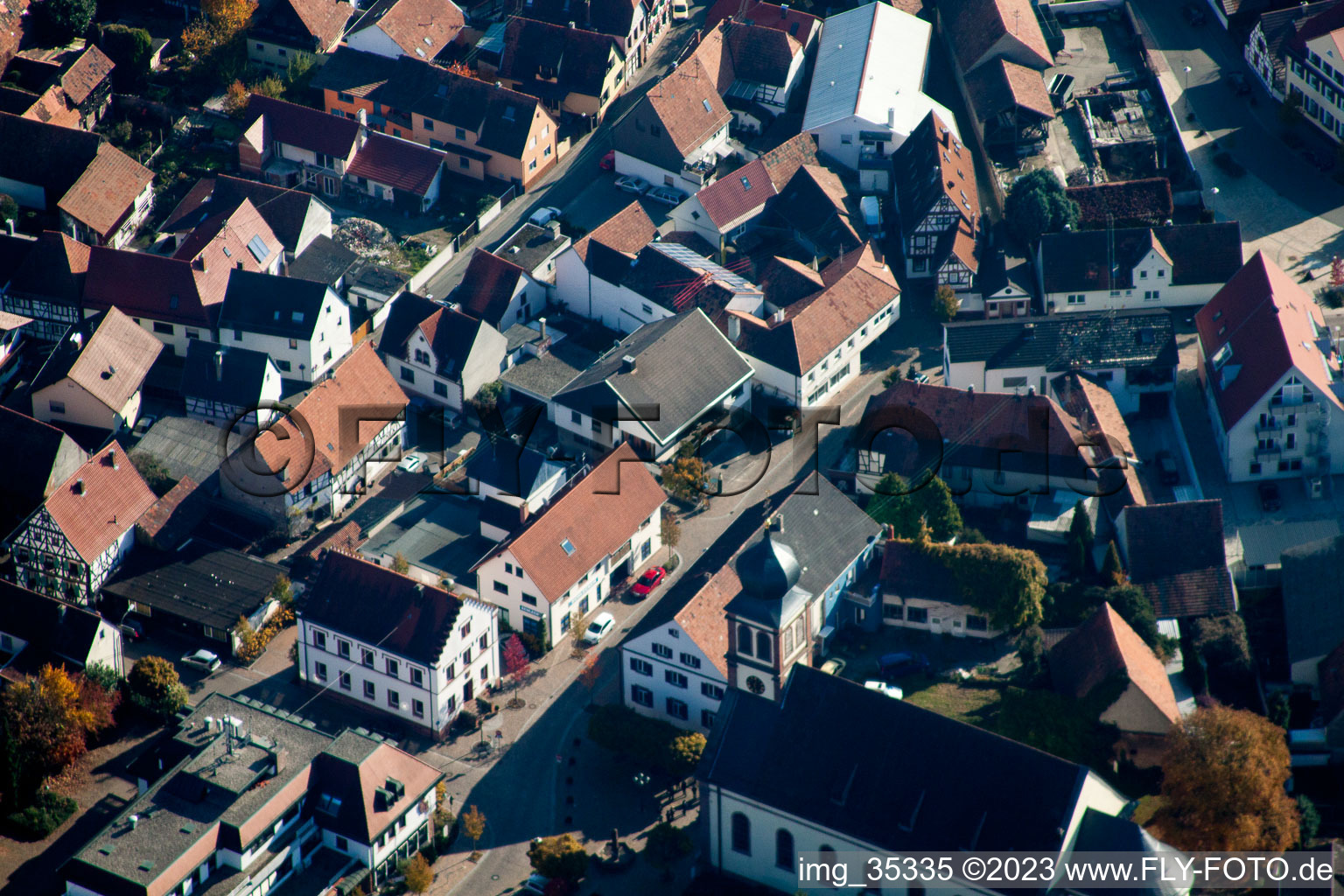 Photographie aérienne de Ludwigstr. à Hagenbach dans le département Rhénanie-Palatinat, Allemagne