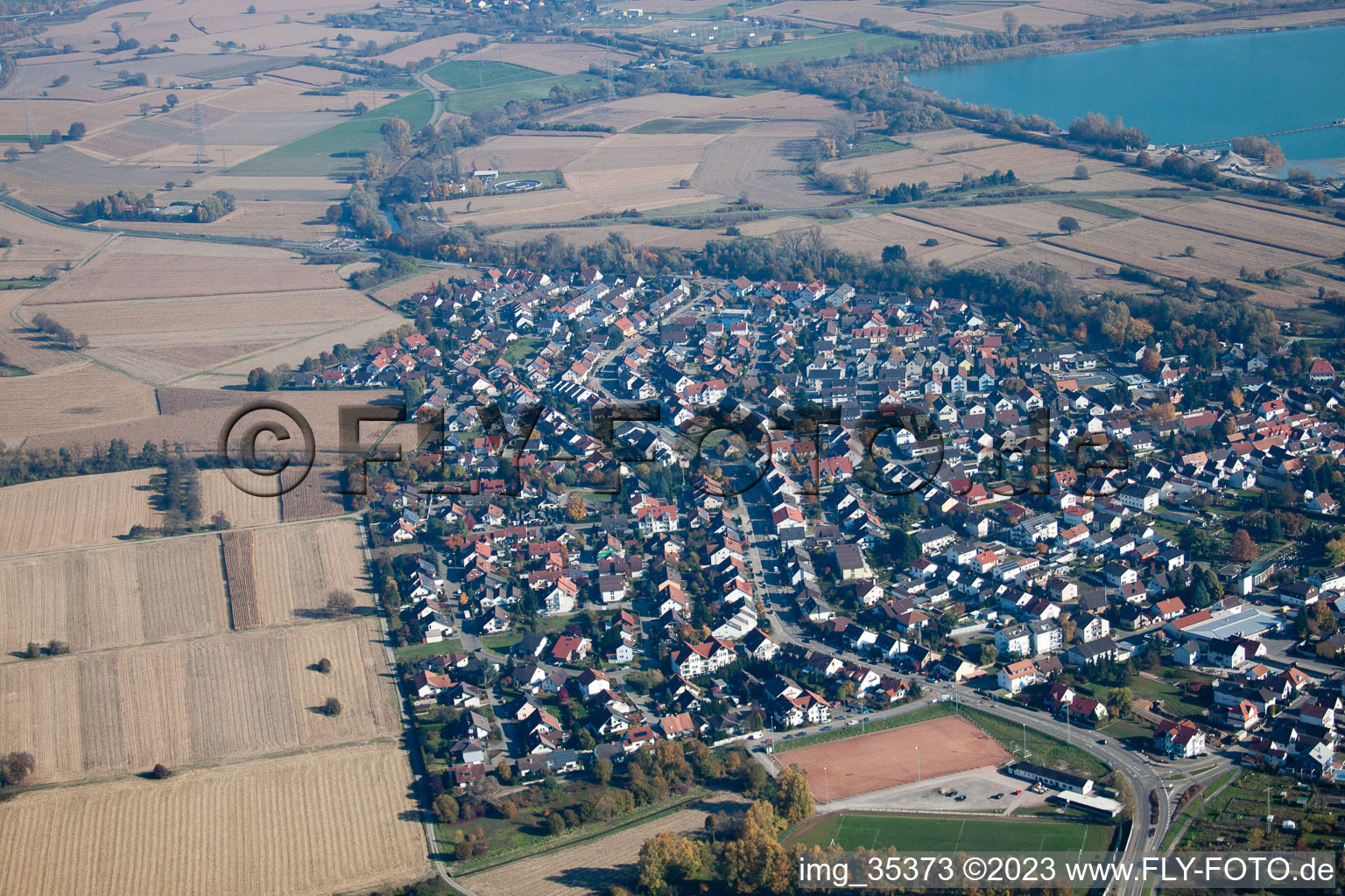 Image drone de Hagenbach dans le département Rhénanie-Palatinat, Allemagne