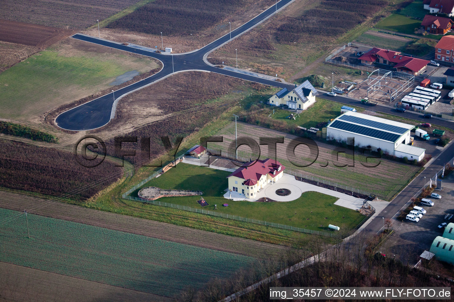 Hatzenbühl dans le département Rhénanie-Palatinat, Allemagne vue du ciel