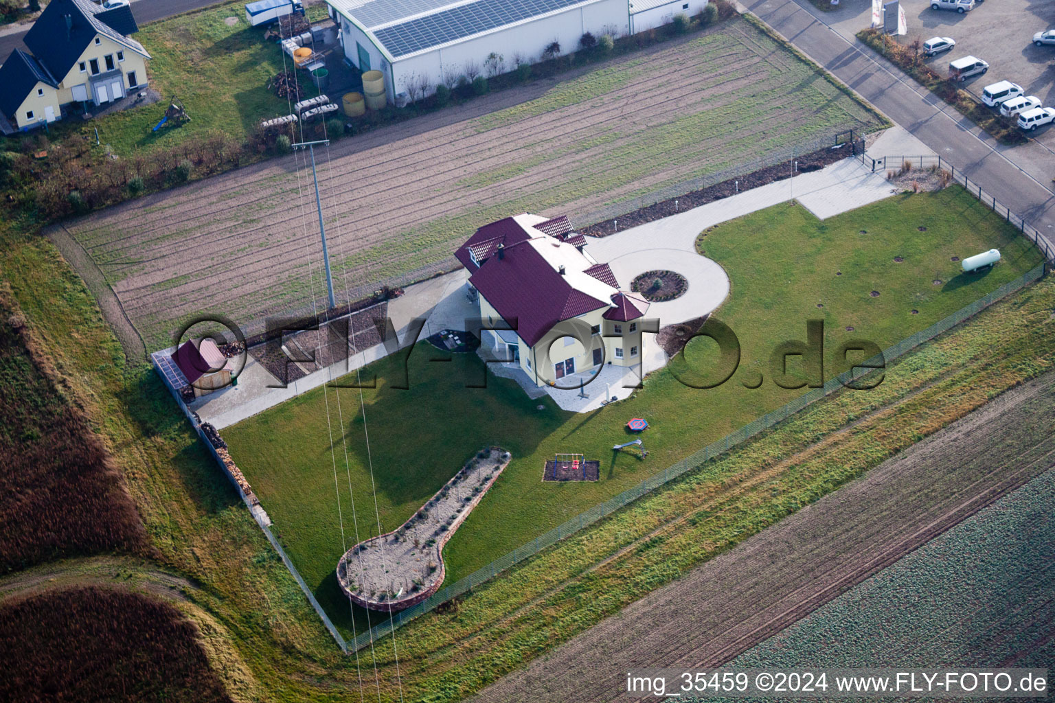 Image drone de Hatzenbühl dans le département Rhénanie-Palatinat, Allemagne