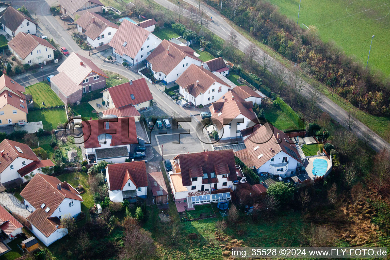 Photographie aérienne de Nouvelle zone de développement à Winden dans le département Rhénanie-Palatinat, Allemagne