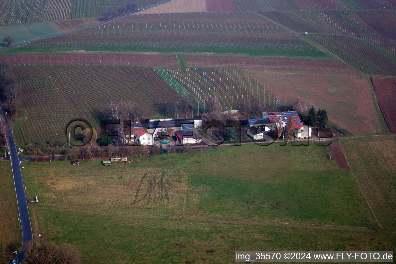 Quartier Deutschhof in Kapellen-Drusweiler dans le département Rhénanie-Palatinat, Allemagne depuis l'avion