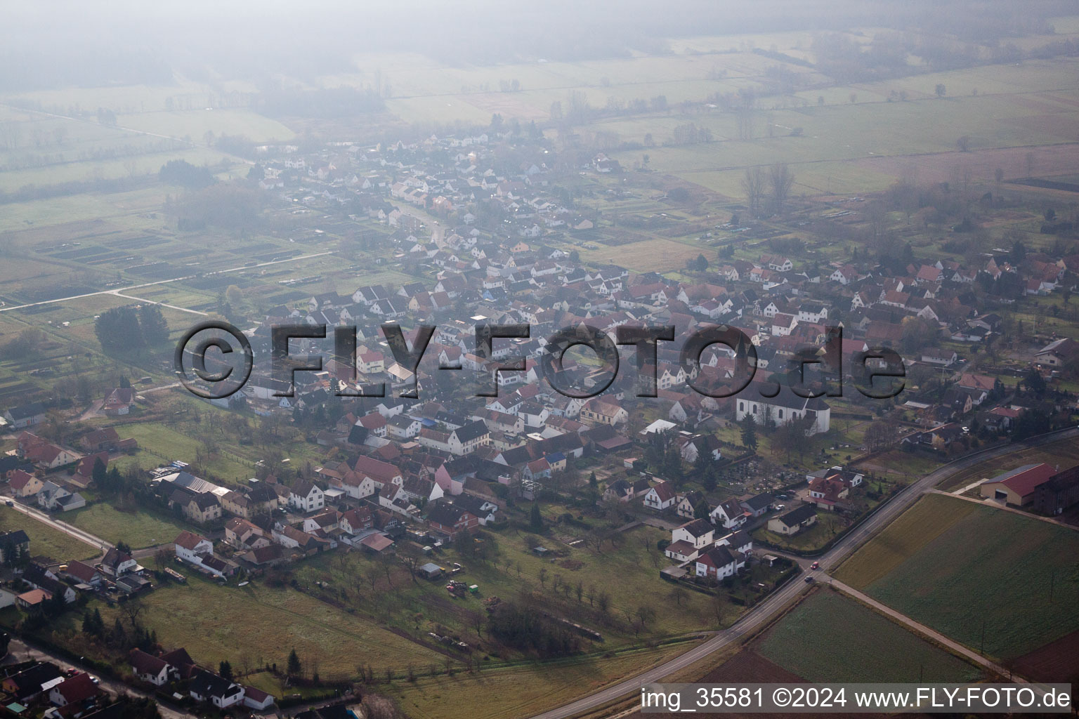 Steinfeld dans le département Rhénanie-Palatinat, Allemagne d'en haut