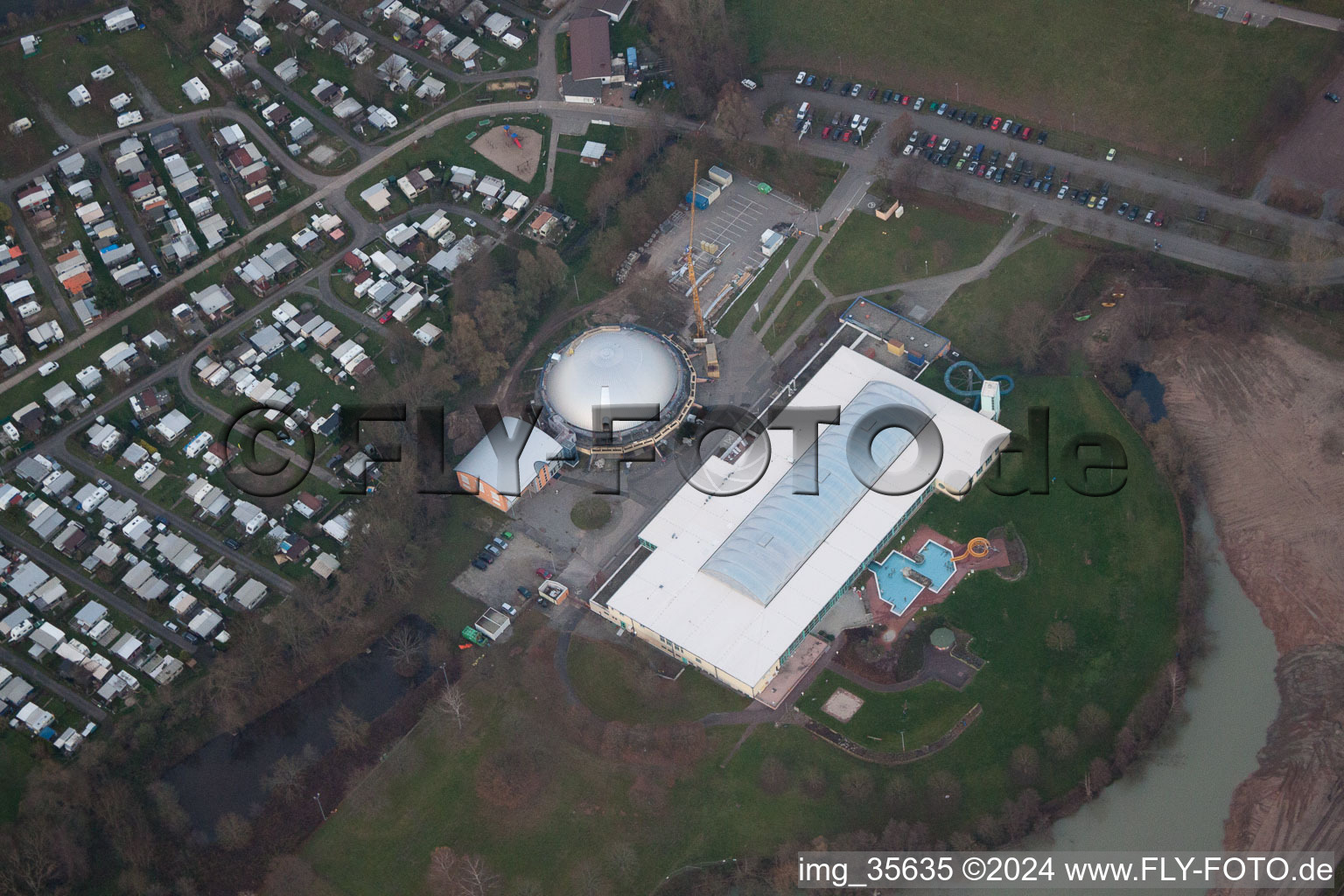 Photographie aérienne de Site de camp à Rülzheim dans le département Rhénanie-Palatinat, Allemagne