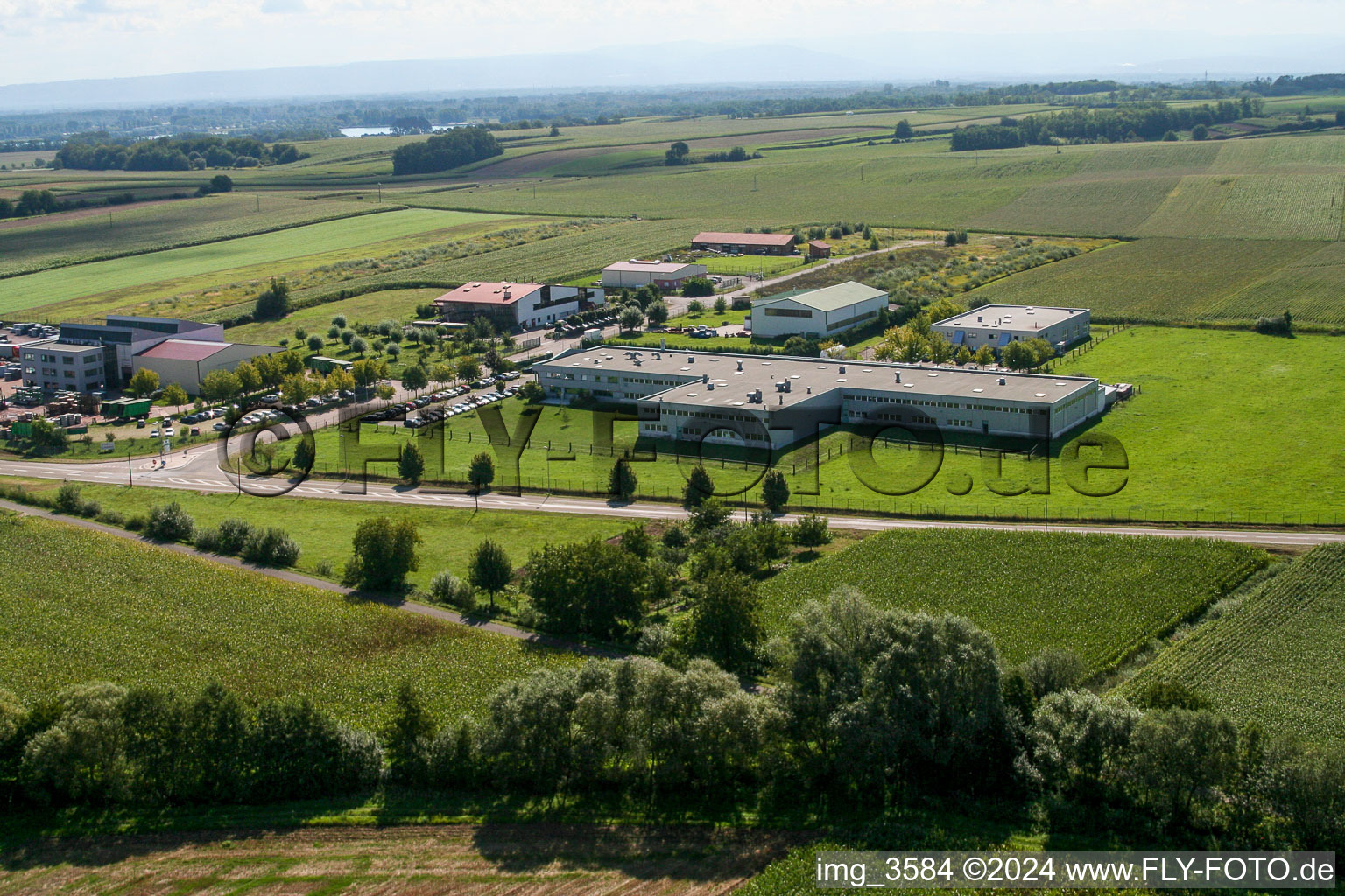 Scheibenhardt à Scheibenhard dans le département Bas Rhin, France vue d'en haut