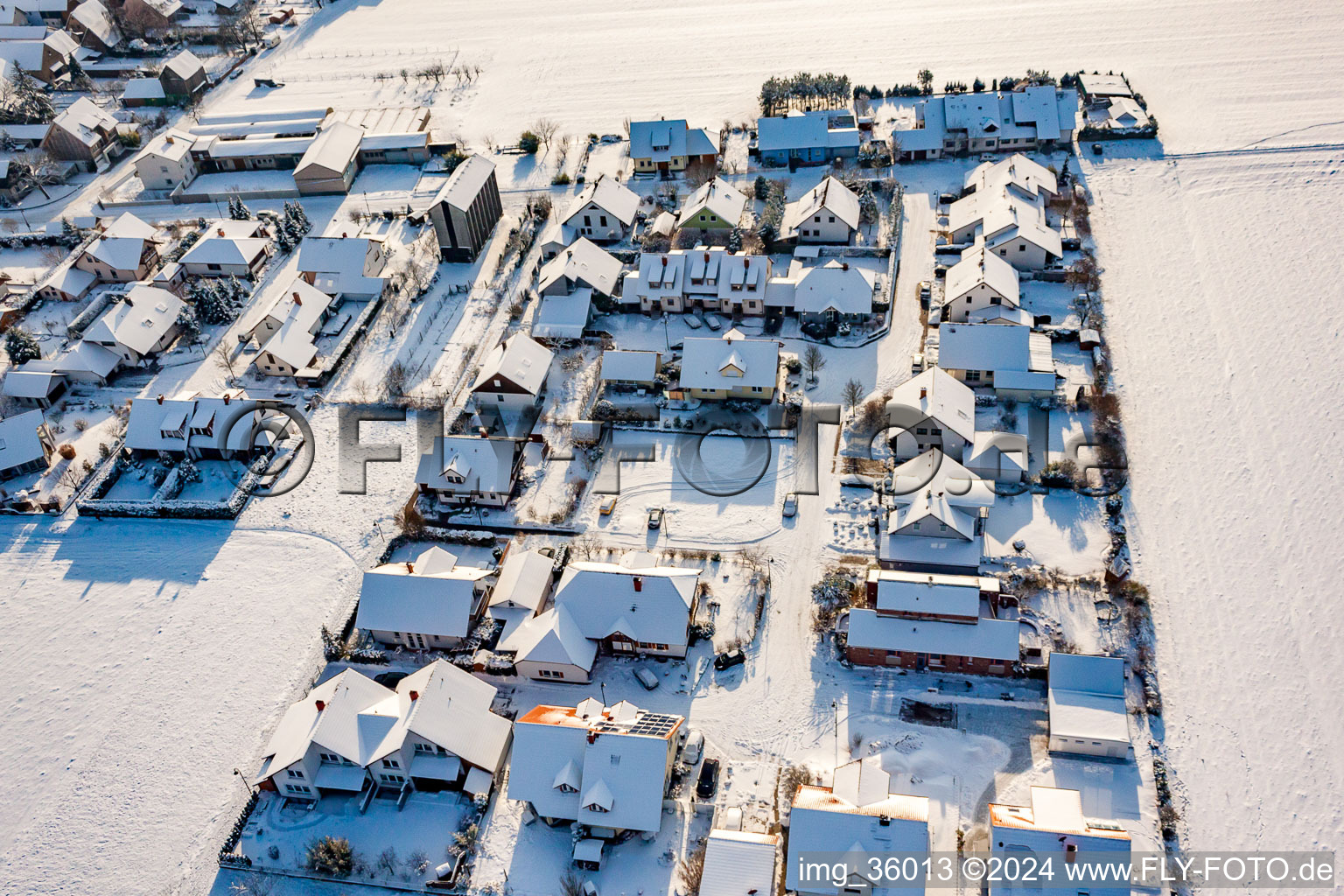 Quartier Hayna in Herxheim bei Landau dans le département Rhénanie-Palatinat, Allemagne vue d'en haut