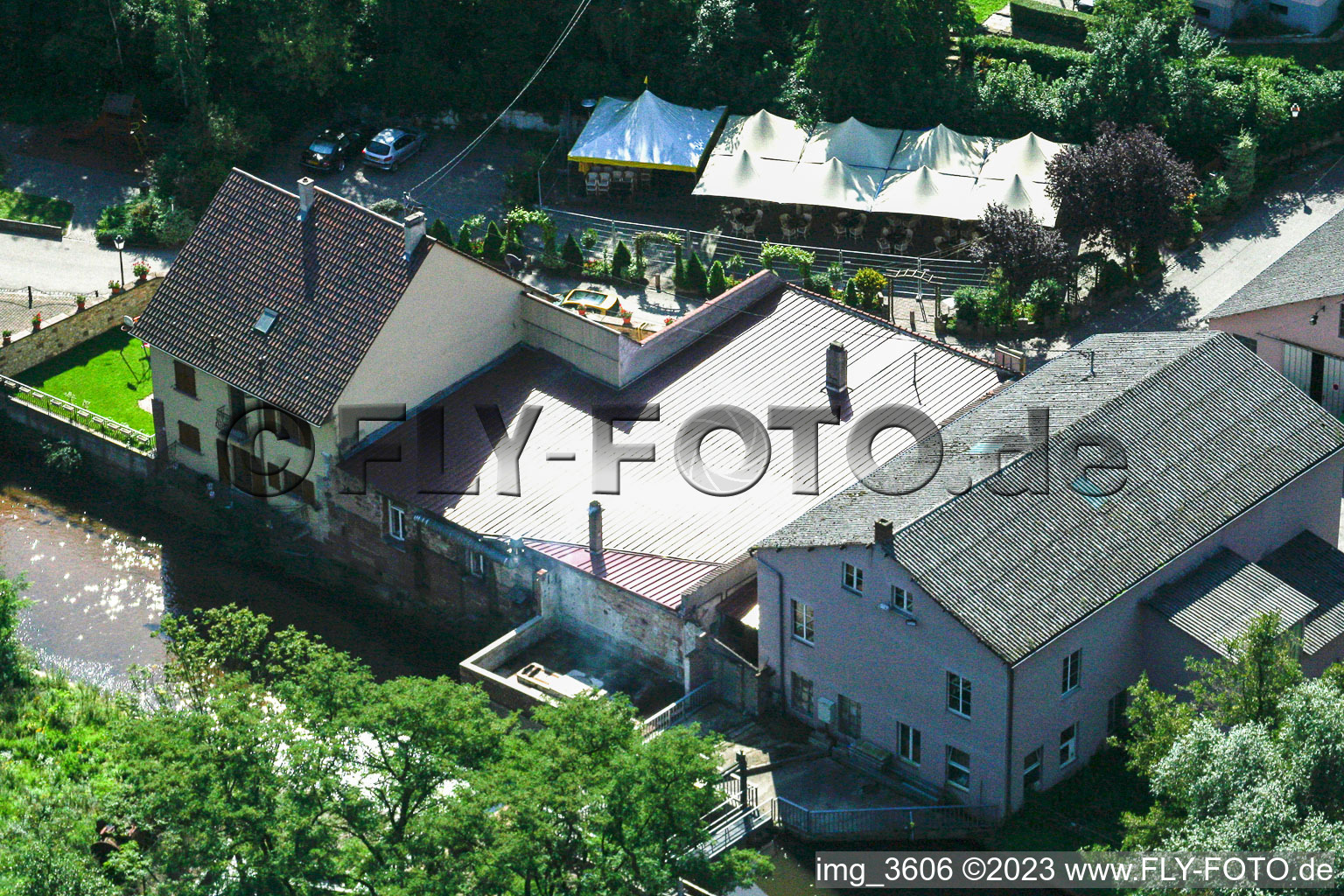 Photographie aérienne de Lauterbourg dans le département Bas Rhin, France