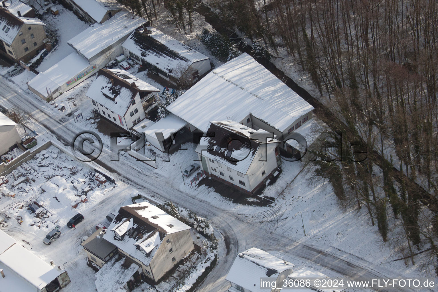 Photographie aérienne de Elsässerstrasse Frey machines spéciales à Kandel dans le département Rhénanie-Palatinat, Allemagne