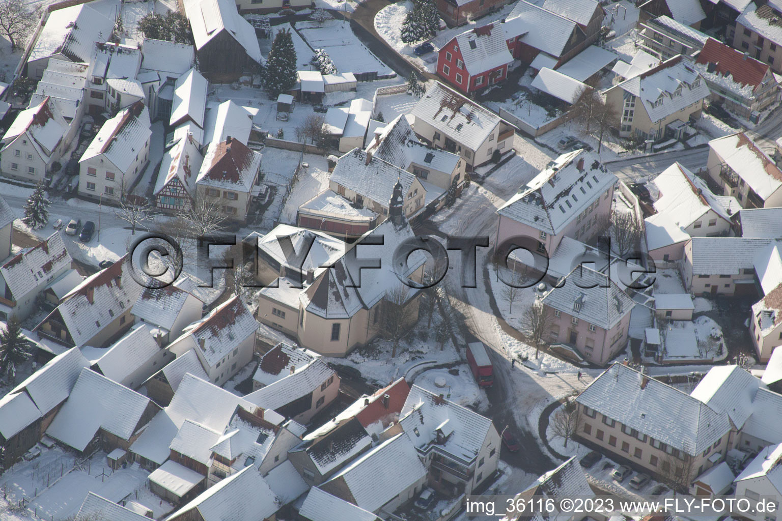Photographie aérienne de Quartier Büchelberg in Wörth am Rhein dans le département Rhénanie-Palatinat, Allemagne