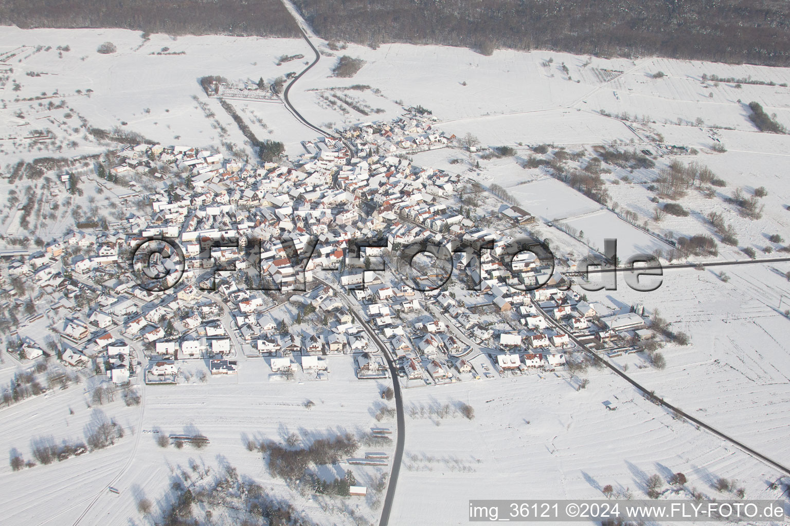 Quartier Büchelberg in Wörth am Rhein dans le département Rhénanie-Palatinat, Allemagne depuis l'avion