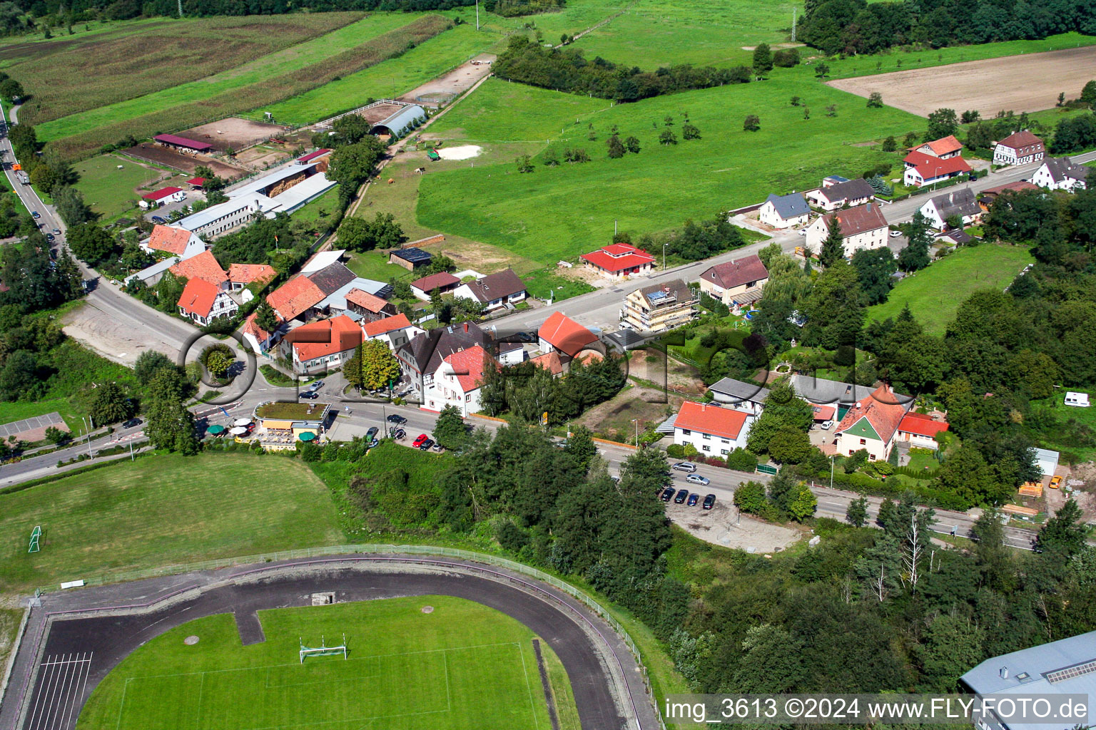 Image drone de Quartier Neulauterburg in Berg dans le département Rhénanie-Palatinat, Allemagne