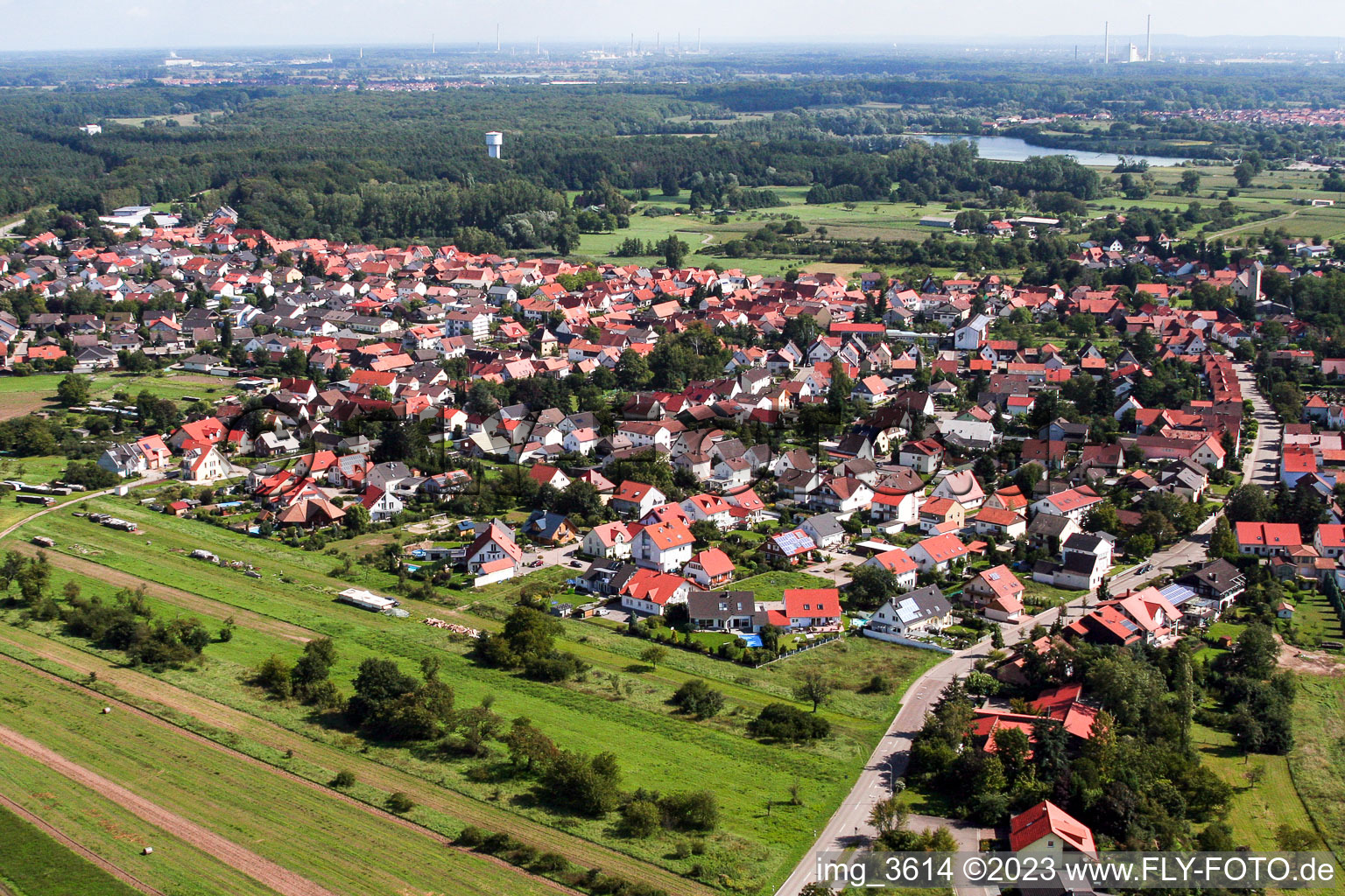 Vue aérienne de Berg dans le département Rhénanie-Palatinat, Allemagne
