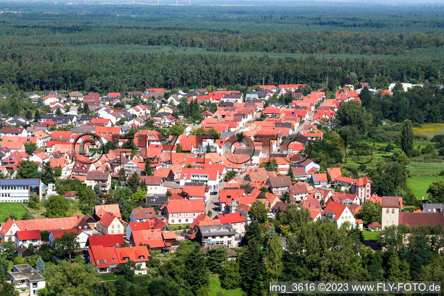 Photographie aérienne de Berg dans le département Rhénanie-Palatinat, Allemagne