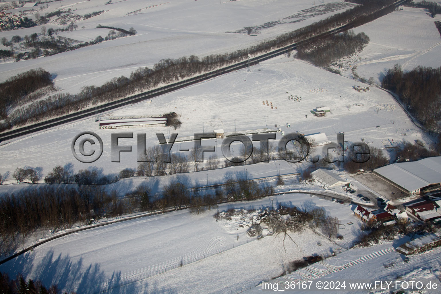 Image drone de Haras de la Née à Neewiller-près-Lauterbourg dans le département Bas Rhin, France