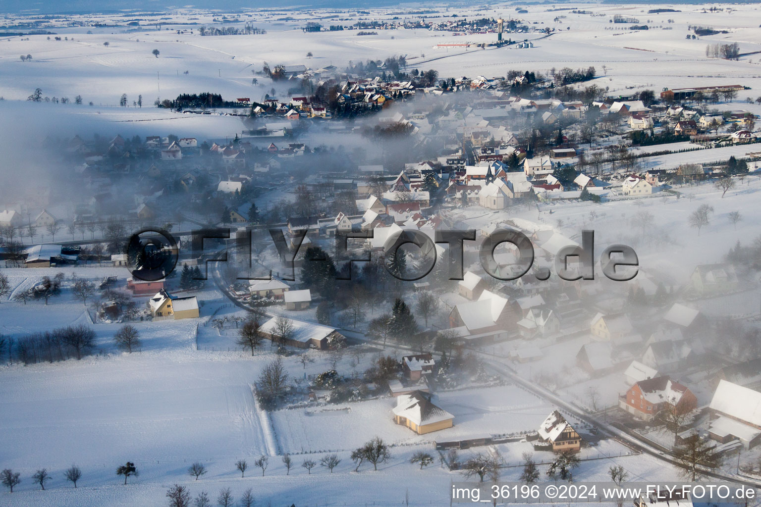 Wintzenbach dans le département Bas Rhin, France d'en haut