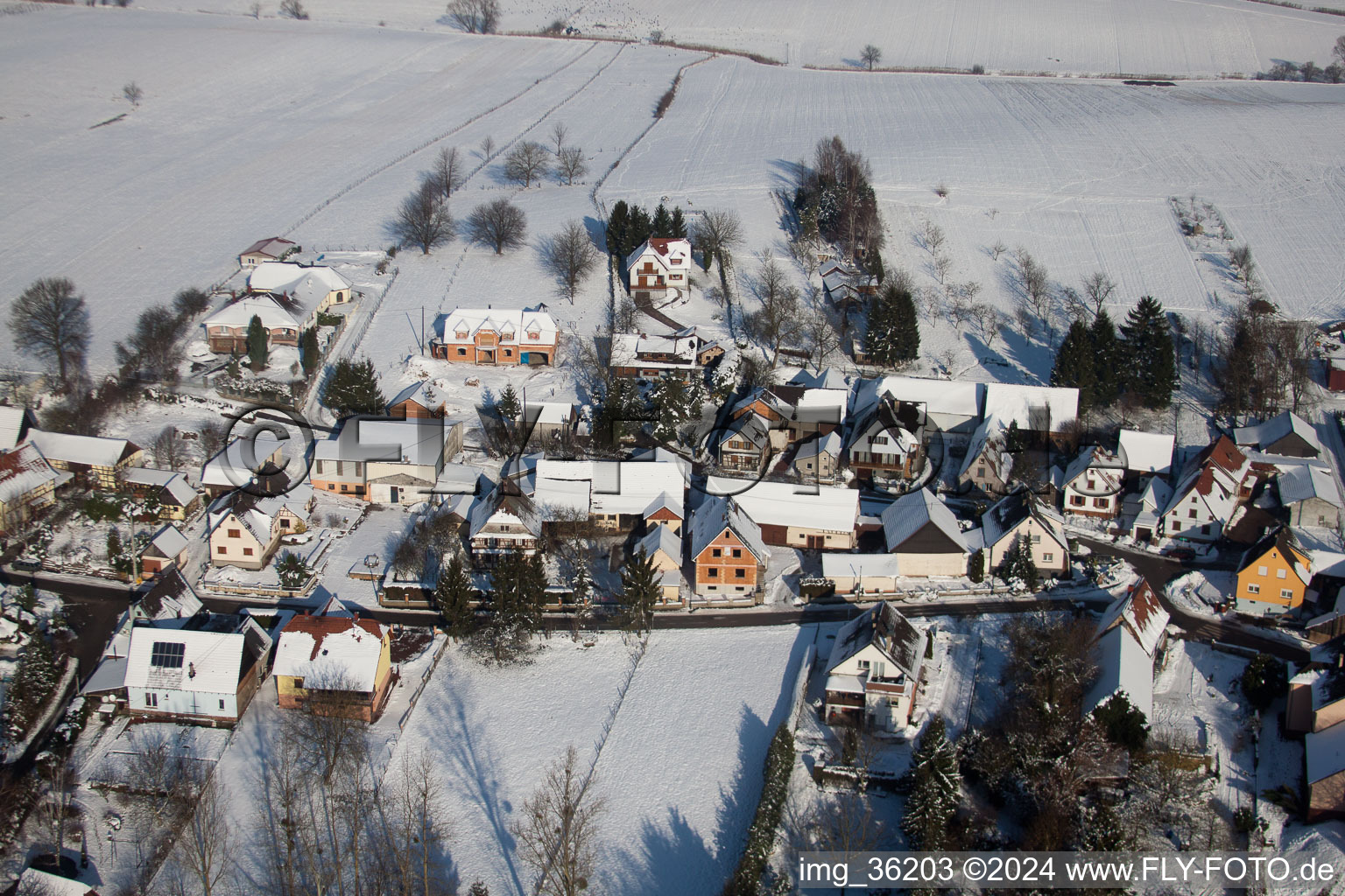 Wintzenbach dans le département Bas Rhin, France vue du ciel