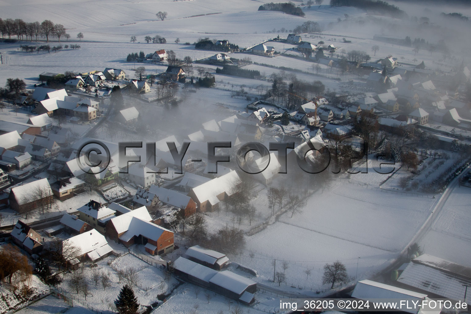 Image drone de Wintzenbach dans le département Bas Rhin, France