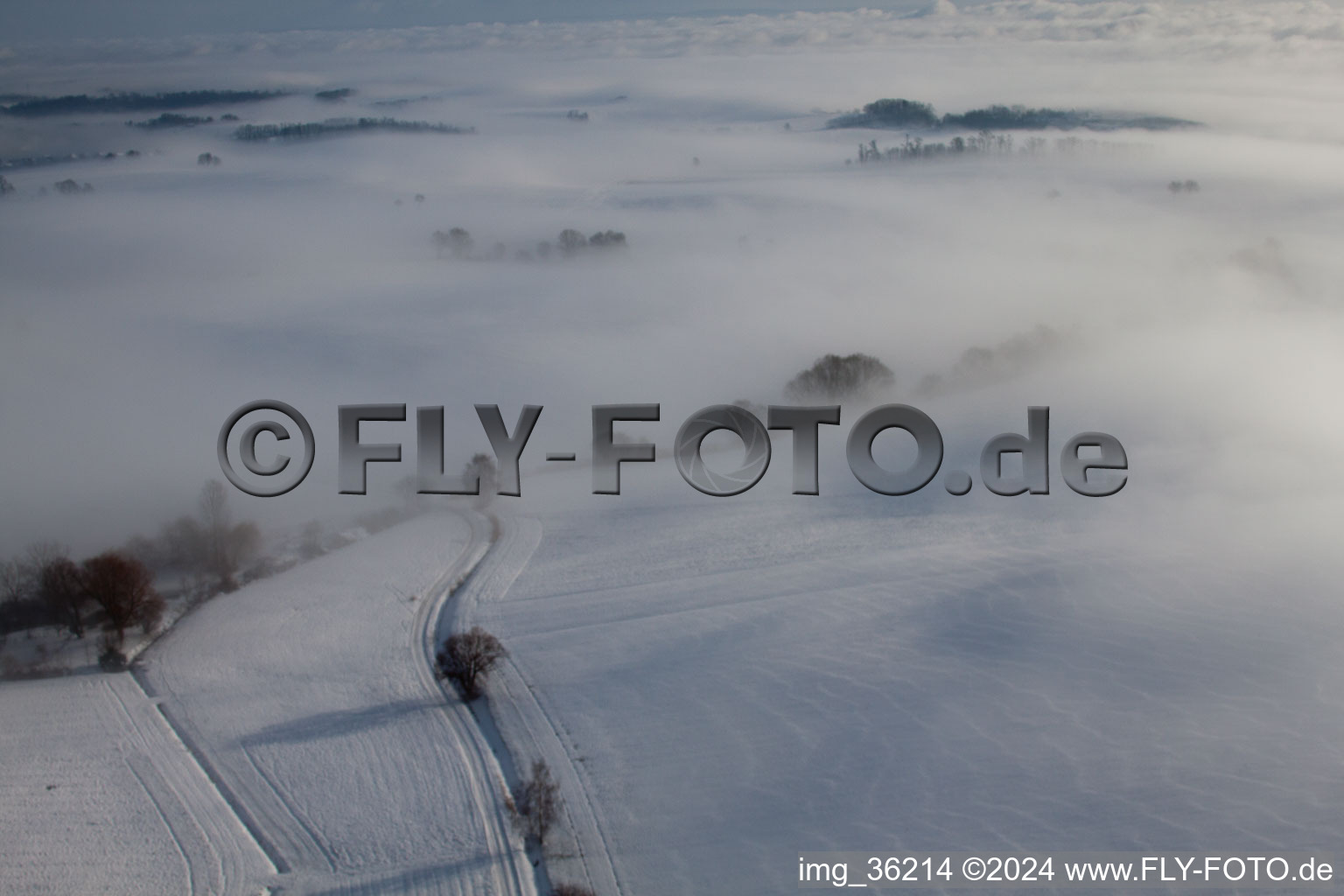 Eberbach-Seltz dans le département Bas Rhin, France d'en haut