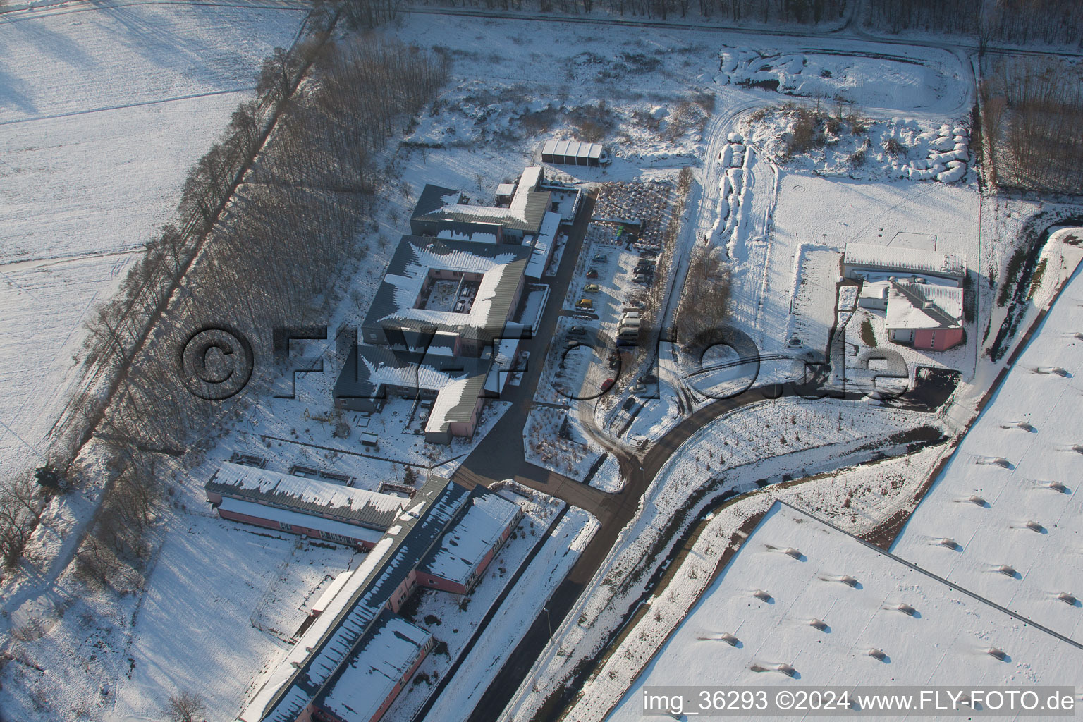 Vue oblique de Quartier Minderslachen in Kandel dans le département Rhénanie-Palatinat, Allemagne