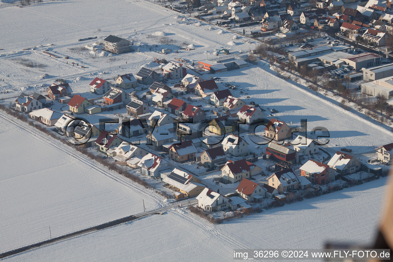 Steinweiler dans le département Rhénanie-Palatinat, Allemagne vue du ciel