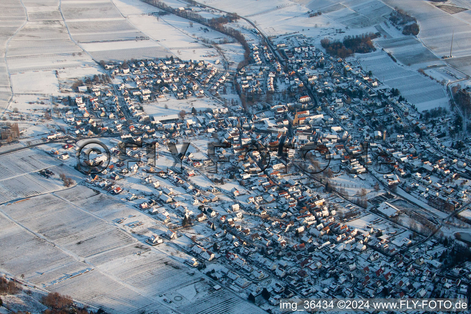 Klingenmünster dans le département Rhénanie-Palatinat, Allemagne vue du ciel