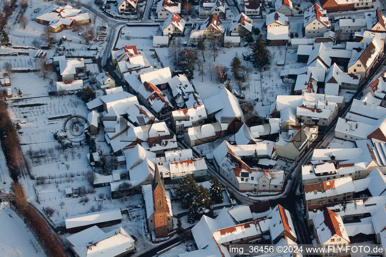 Quartier Kapellen in Kapellen-Drusweiler dans le département Rhénanie-Palatinat, Allemagne vue d'en haut