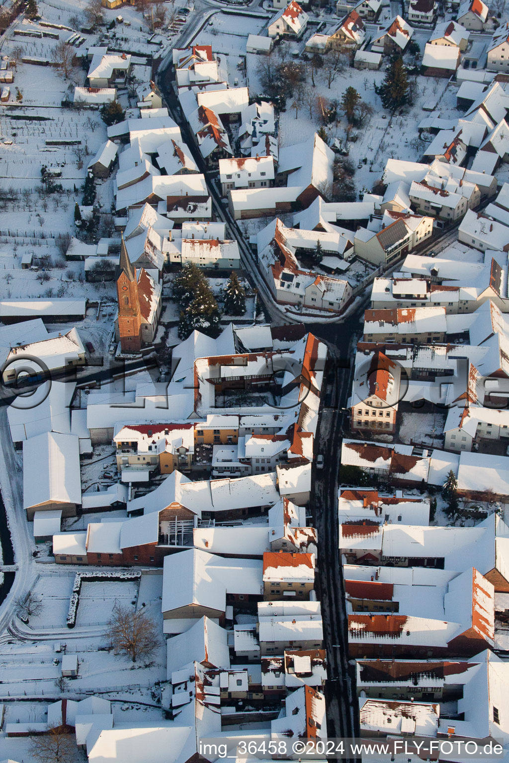 Vue d'oiseau de Quartier Kapellen in Kapellen-Drusweiler dans le département Rhénanie-Palatinat, Allemagne