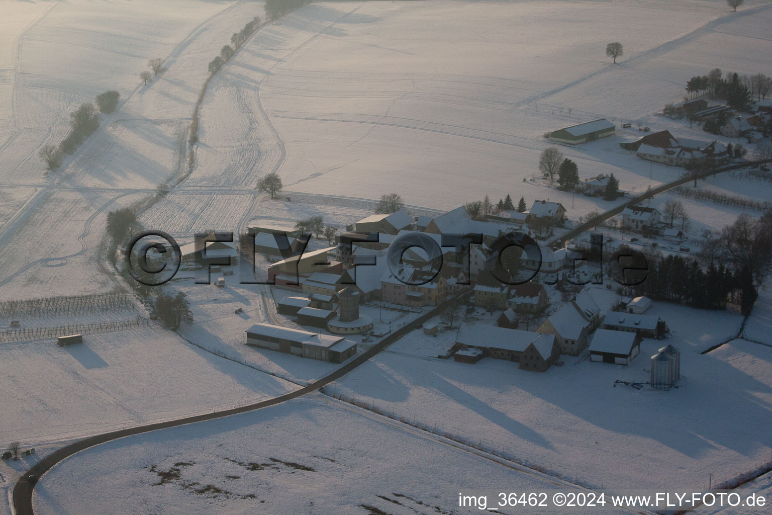 Quartier Deutschhof in Kapellen-Drusweiler dans le département Rhénanie-Palatinat, Allemagne vue du ciel