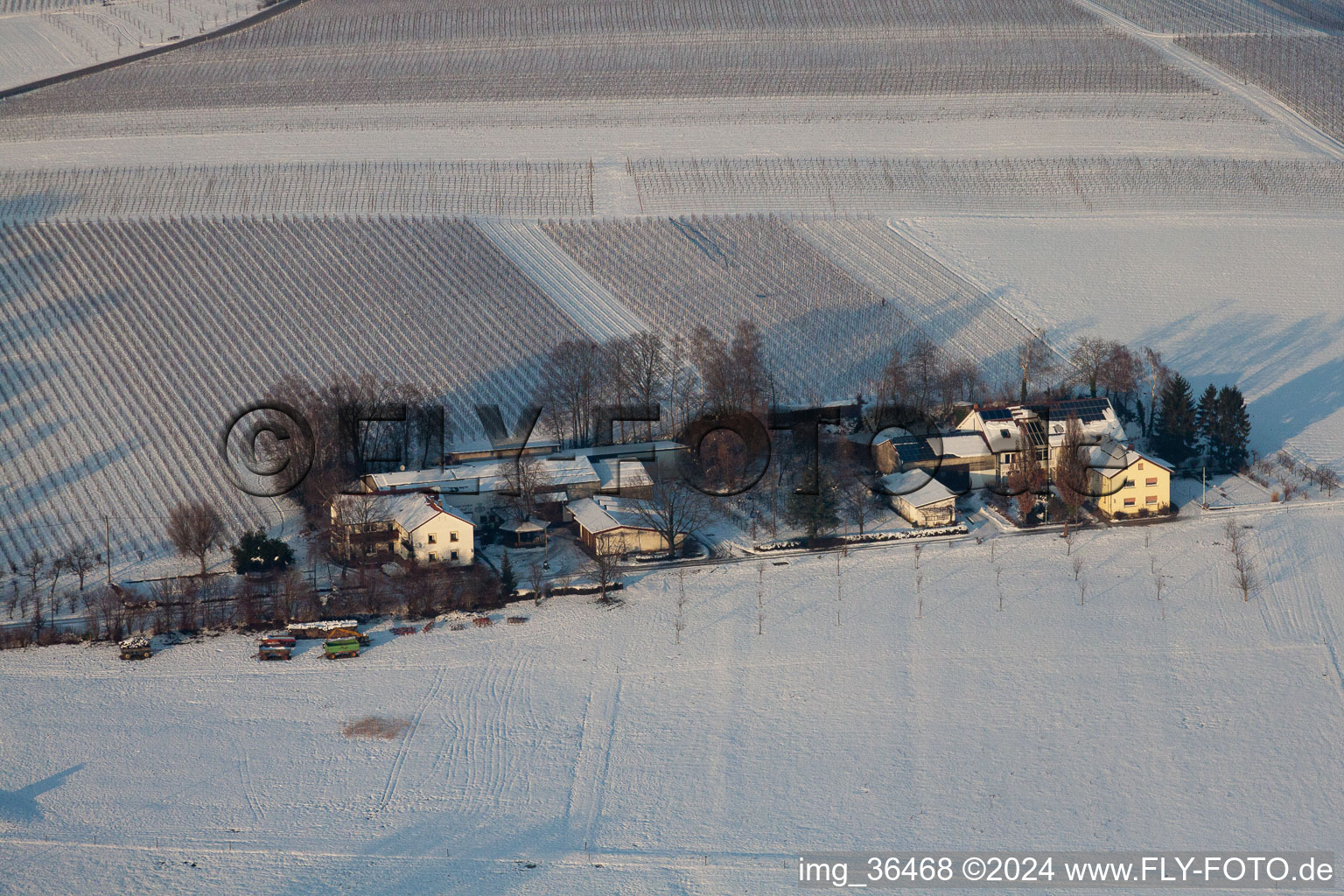 Photographie aérienne de Eichenhof à le quartier Deutschhof in Kapellen-Drusweiler dans le département Rhénanie-Palatinat, Allemagne