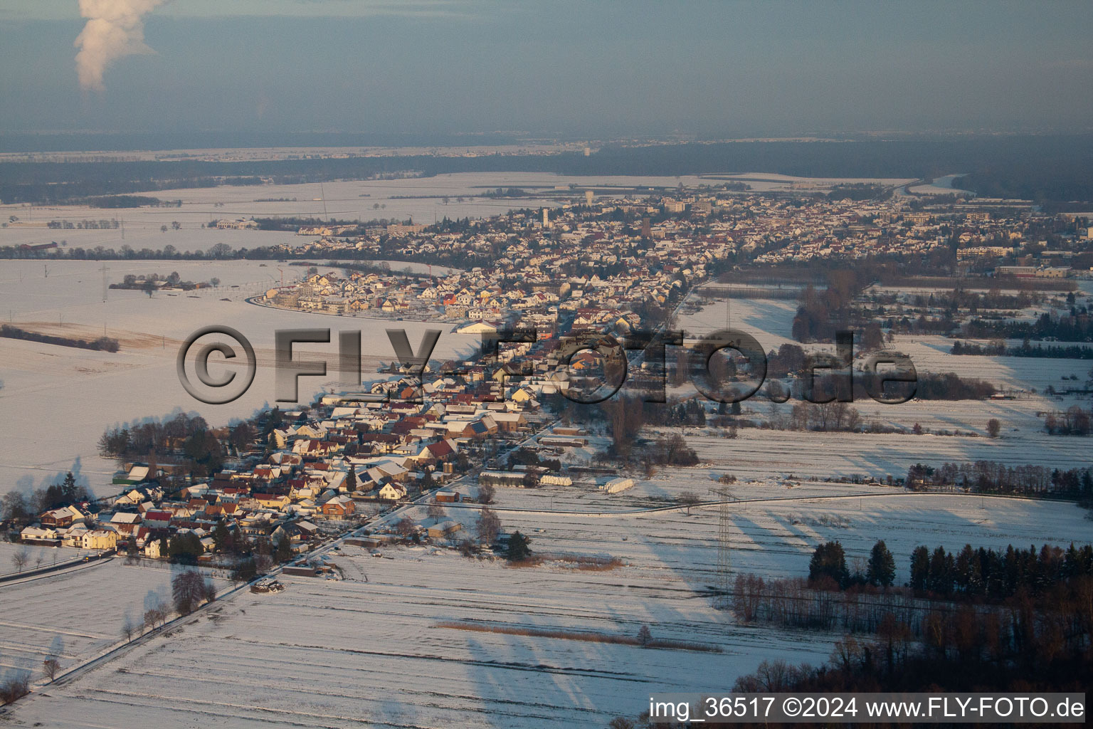 Photographie aérienne de De l'ouest à Kandel dans le département Rhénanie-Palatinat, Allemagne