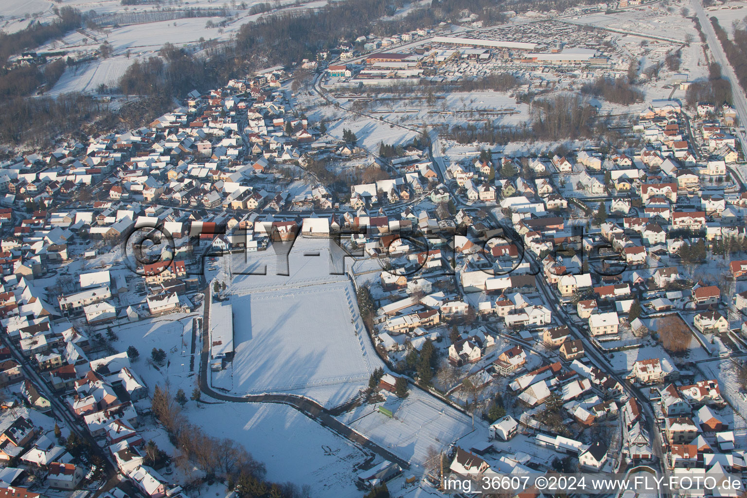 Mothern dans le département Bas Rhin, France vue d'en haut