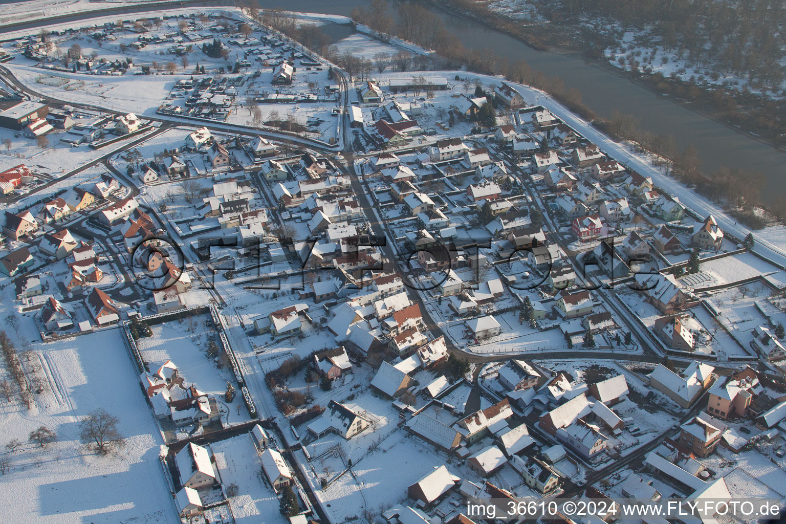 Munchhausen dans le département Bas Rhin, France vue d'en haut