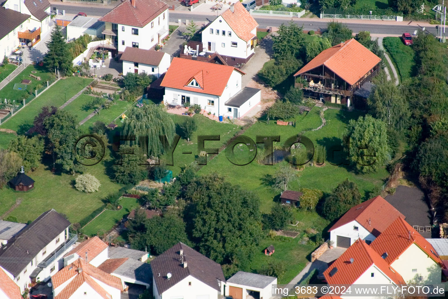 Vue aérienne de Hubstr à Kandel dans le département Rhénanie-Palatinat, Allemagne